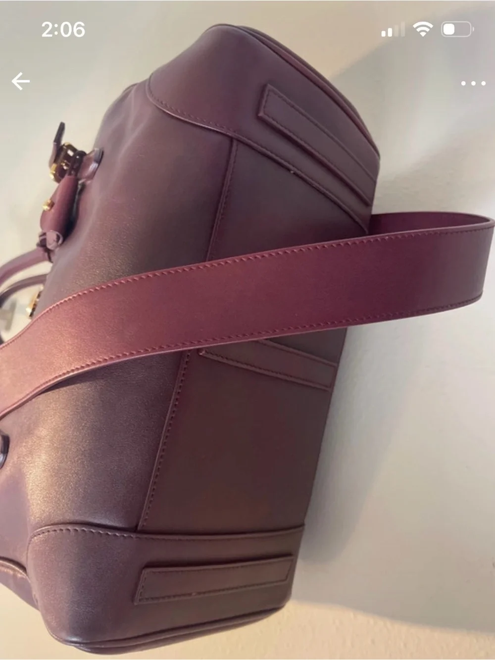 Ralph Lauren Collection Ricky Bag Burgundy